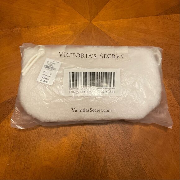 PINK Victoria's Secret Plush Teddy Mini Tote Bag - NWT - Picture 3 of 7